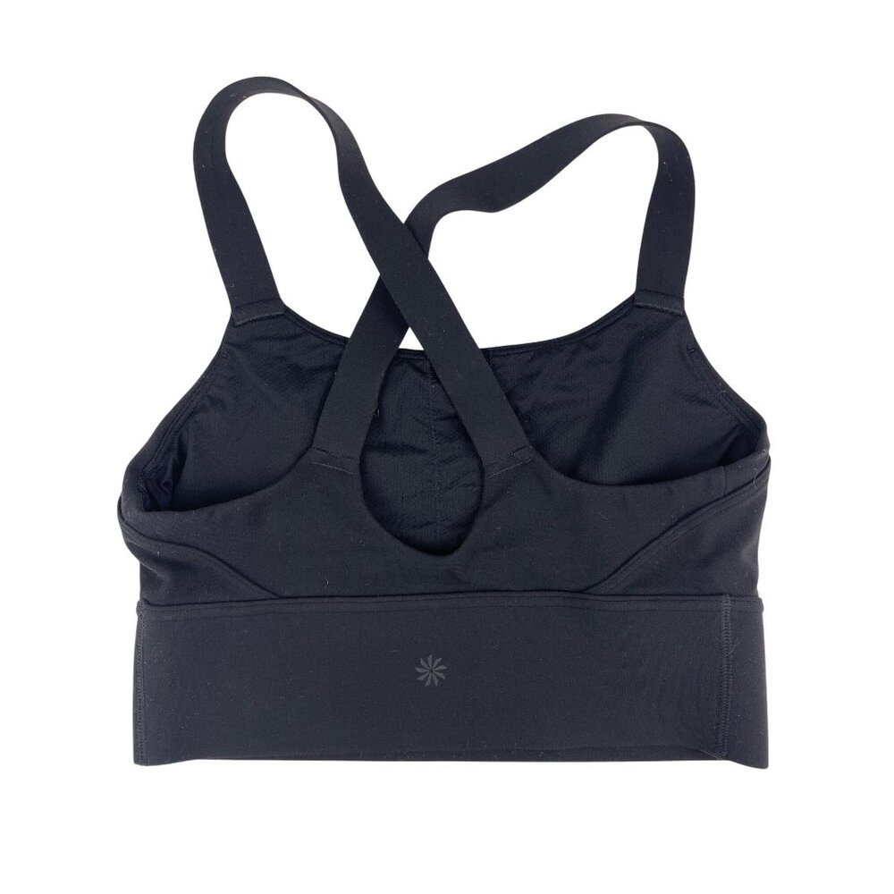 Athleta Women's XS Criss Cross Back Sports Bra Black - Picture 2 of 3
